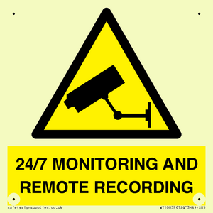 24/7 MONITORING AND REMOTE RECORDING